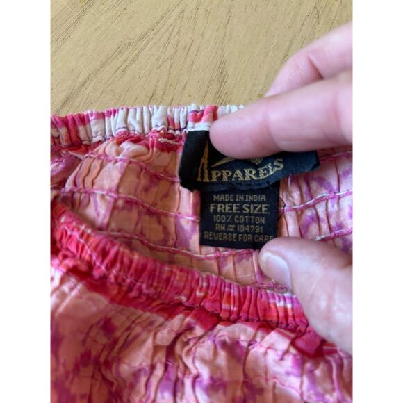 Y2K Boho Maxi Dress Women’s OS Smocked Bodice Fairy Pink Hippie Festival Wedding - Picture 4 of 9